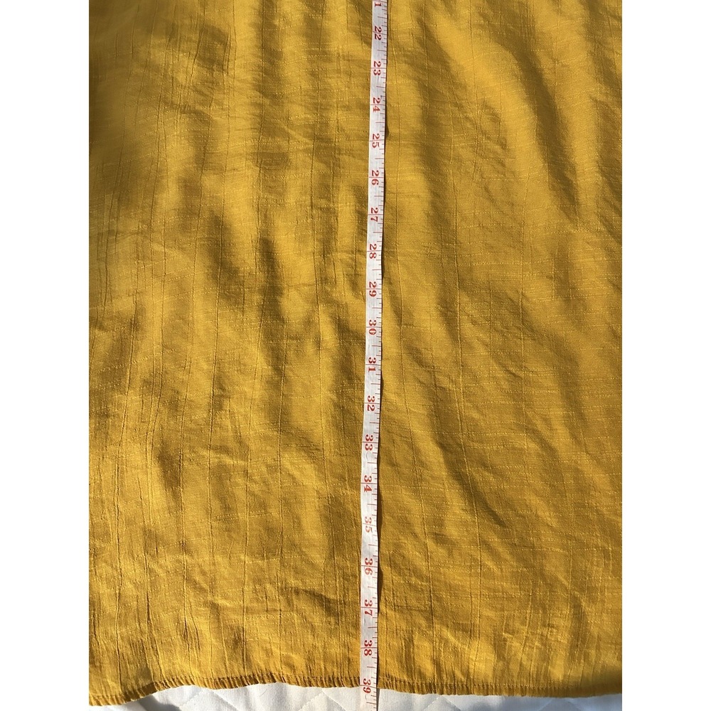 Robert Louis‎ Plus 3XL Mustard Shift Dress Boho Minimalist Textured Lagenlook - Picture 7 of 7